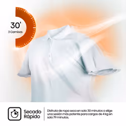 Hisense DHQE900UWDC asciugatrice Libera installazione Caricamento frontale 9 kg Bianco - Vista aggiuntiva 2