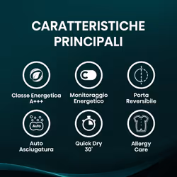 Hisense DH3S902BWCCA asciugatrice Libera installazione Caricamento frontale 9 kg Bianco - Vista aggiuntiva 3