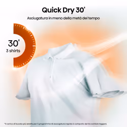 Hisense DH3S902BWCCA asciugatrice Libera installazione Caricamento frontale 9 kg Bianco - Vista aggiuntiva 8