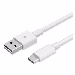 Huawei 4071263, 1 m, USB A, USB C, USB 2.0, Maschio/Maschio, Bianco