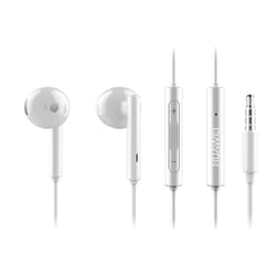 Huawei AM116 Auricolare Cablato Musica Auricolari con filo Argento, Bianco