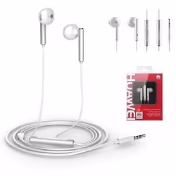 Huawei AM116 Auricolare Cablato Musica Auricolari con filo Argento, Bianco - Vista aggiuntiva 2