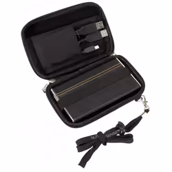 Rivacase 9101 4.3" Cover a guscio Nero Poliestere, Poliuretano