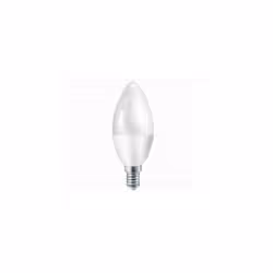 Lampadina a Candela LED C37 5.5W L'alta qualità dei materiali assicura minimo 15.000 ore di durata Il fascio luminoso non eme ...