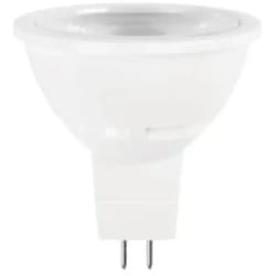 lampadina led mr16 12 volt ac-dc faretti GX5,3 6 watt bianco caldo 100°
