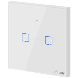 Sonoff - Interruttore Smart IM190314010 T0EU2C Switch Touch Wi Fi Due Pulsanti Bianco