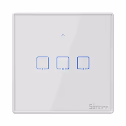 SONOFF T2EU3C-TX Interruttore a parete Touch Wifi 3 pulsanti Interruttore a parete touch Wifi serie T2TX a 3 pulsanti con spi ...
