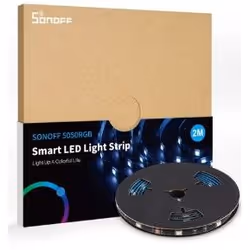 Sonoff M0802040001, Striscia led universale, Interno/esterno, Balcone, Bagno, Camera da letto, Sala da pranzo, Nero, Acriloni ...