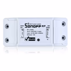 Sonoff RFR2 Interruttore Intelligente WiFi RF433 MHz 10A Lo switch RFR2 Sonoff è una versione con un modulo ricevitore RF 433 ...