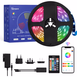 Illumina la tua casa intelligente con la Sonoff L2-5M , una striscia LED RGB all'avanguardia progettata per trasformare ogni ...