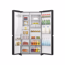Hisense RS818N4TFE frigorifero side-by-side Libera installazione 632 L E Nero - Vista aggiuntiva 5