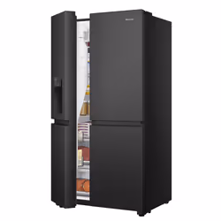 Hisense RS818N4TFE frigorifero side-by-side Libera installazione 632 L E Nero - Vista aggiuntiva 7