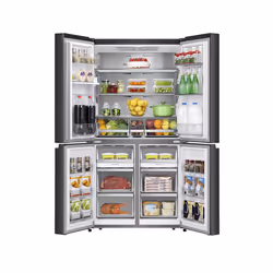 Hisense RQ758N4SWFE frigorifero side-by-side Libera installazione 609 L E Nero - Vista aggiuntiva 4