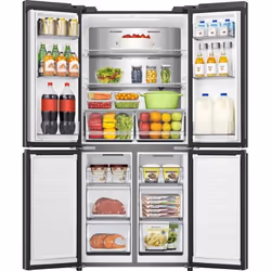 Hisense RQ5P470SAFE frigorifero side-by-side Libera installazione 483 L E Nero - Vista aggiuntiva 4