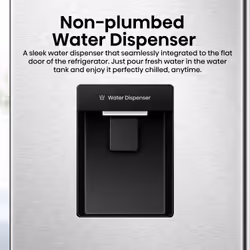 Hisense RQ5P470SMIE frigorifero con congelatore 482 L E Argento, Acciaio inox - Vista aggiuntiva 6