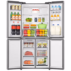 Hisense RQ5P470SEIE frigorifero side-by-side Libera installazione 499 L E Acciaio inox