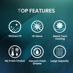 Hisense RQ768N4GVE frigorifero side-by-side Libera installazione 591 L E Argento - Vista aggiuntiva 3