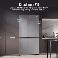 Hisense RQ768N4GVE frigorifero side-by-side Libera installazione 591 L E Argento - Vista aggiuntiva 7