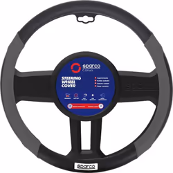 SPARCO Coprivolante SPC1113 auto universale grigio e nero con dettagli traforati