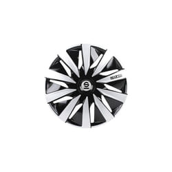 Sparco - Set 4 copricerchi 14' pollici copriruota auto Lazio SPC1491BKSV nero argento
