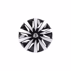 SPARCO Set 4 copricerchi 15" pollici copriruota auto Lazio SPC1591BKSV nero argento