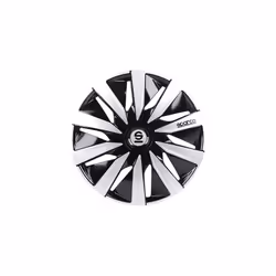 SPARCO Set 4 copricerchi 16" pollici copriruota auto Lazio SPC1691BKSV nero argento