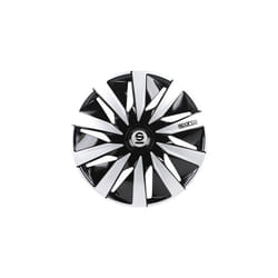 Sparco - Set 4 copricerchi 16' pollici copriruota auto Lazio SPC1691BKSV nero argento