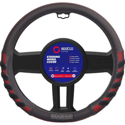 Sparco - Coprivolante SPS101 auto universale rosso e nero anti dissolvenza