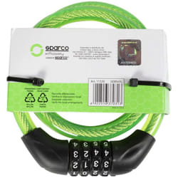 Sparco - Lucchetto morbido per bici giallo con combinazione