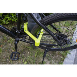 Sparco - Lucchetto pieghevole per bicicletta giallo con combinazione