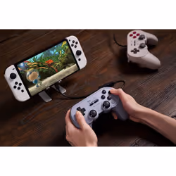 8Bitdo Pro 2 Grigio USB Gamepad Analogico/Digitale Android, Nintendo Switch, Nintendo Switch Lite, PC, Tablet PC - Vista aggiuntiva 8