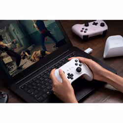 8Bitdo RET00315 periferica di gioco Bianco Bluetooth Joystick Digitale Android, PC - Vista aggiuntiva 4
