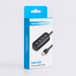 Vention VAS-J43-B050 hub di interfaccia USB 2.0 480 Mbit/s Nero - Vista aggiuntiva 2