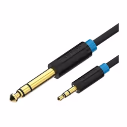 Specifiche tecniche Connettori: jack maschio da 6,5 mm a jack maschio da 3,5 mm Rame stagnato Lunghezza: 1 m Colore: nero