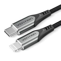 Vention TACHF cavo per cellulare Grigio 1 m USB C Lightning