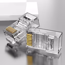 Vention IDBR0-50 cavo di collegamento RJ-45 Argento, Trasparente