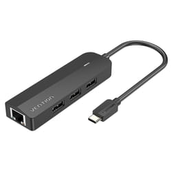 Vention TGOBB hub di interfaccia USB tipo-C 480 Mbit/s Nero