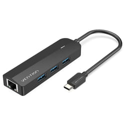Vention TGPBB hub di interfaccia USB tipo-C 5000 Mbit/s Nero