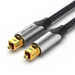Vention BAVHI cavo audio 3 m Toslink Alluminio, Grigio