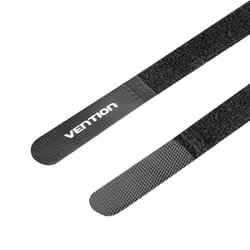 Vention KANB0-10 fascetta Fascetta con gancio e anello Poliestere, Nylon Nero 10 pz