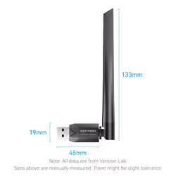 Vention KDTB0 scheda di rete e adattatore WLAN 633 Mbit/s - Vista aggiuntiva 2