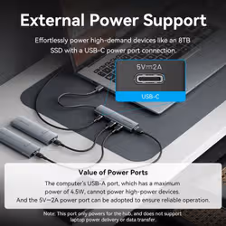 Vention TGXHB hub di interfaccia Grigio - Vista aggiuntiva 5