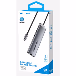 Vention TGVHB hub di interfaccia USB tipo-C 5000 Mbit/s Grigio - Vista aggiuntiva 4