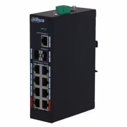 Dahua Technology PFS3211-8GT-120-V2, Non gestito, Gigabit Ethernet (10/100/1000), Gigabit Ethernet, Supporto Power over Ether ...