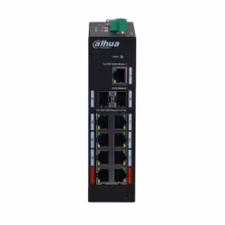 Dahua Technology PFS3211-8GT-120-V2 switch di rete Non gestito Gigabit Ethernet (10/100/1000) Supporto Power over Ethernet (PoE) Montaggio da desktop/parete Nero