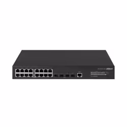 Dahua Technology Access DH-AS4300-16GT4GF switch di rete Gestito L2/L2+ Gigabit Ethernet (10/100/1000) Nero - Vista aggiuntiva 3