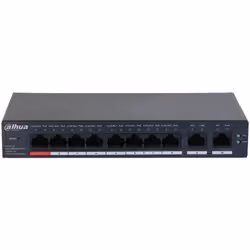 Dahua Technology DH-CS4010-8ET-110 switch di rete Gestito L2 Fast Ethernet (10/100) Supporto Power over Ethernet (PoE) Nero