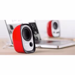 Edifier R12U Nero, Argento, Rosso Cablato 4 W