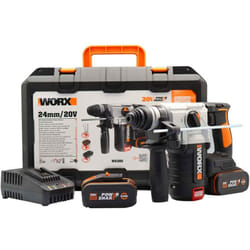 Worx - WX380 Tassellatore demolitore brushless-2,2j-20V con 2 batterie da 4.0Ah