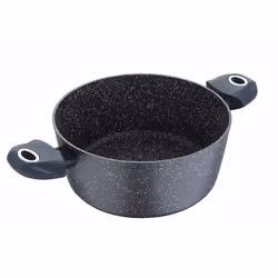 Bergner BG-8514-MBG, 2,2 L, Grigio, Marmo+, Ceramica, Gas, Alogena, Induzione, Piastra sigillata, Grigio, Impugnatura morbida